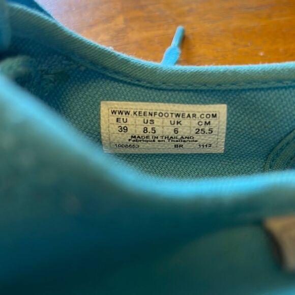 WOMEN’S BLUE KEEN VULCANIZED FOOTWEAR CANVAS LACE-UP SNEAKERS SIZE 8-1/2 - Picture 3 of 7